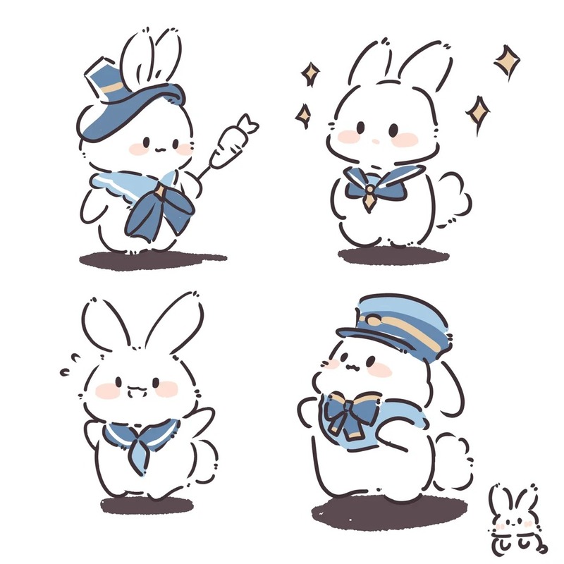 anime chibi thỏ cute 15