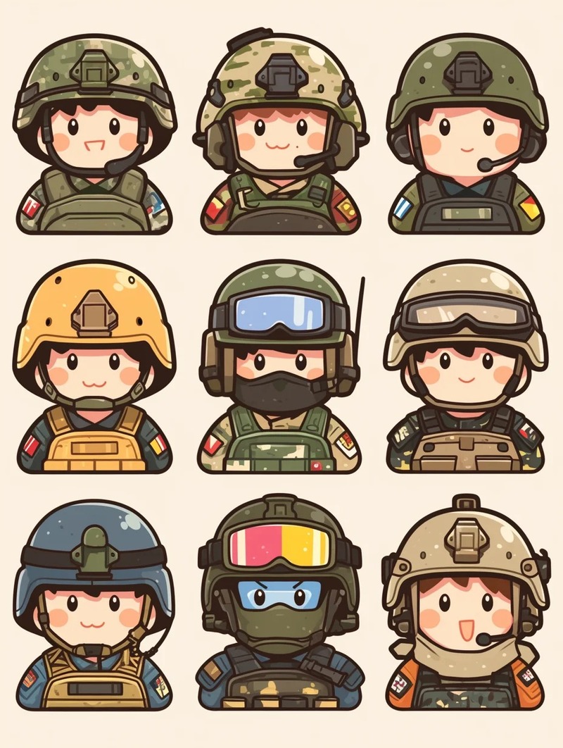 bộ đội chibi 1