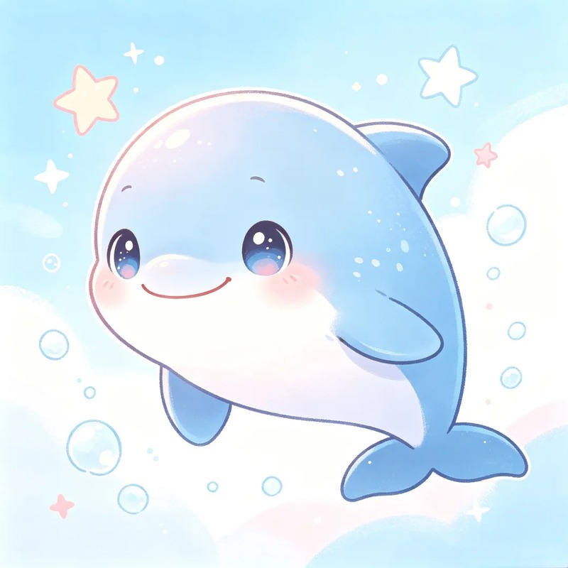 cá heo chibi 11