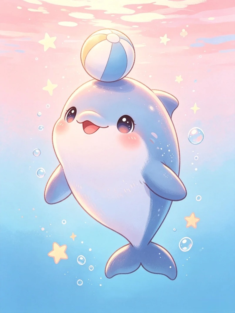cá heo chibi 3