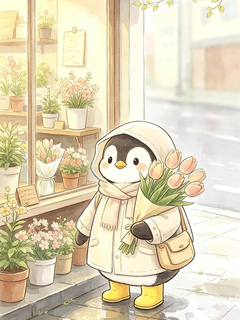 chim cánh cụt chibi 25