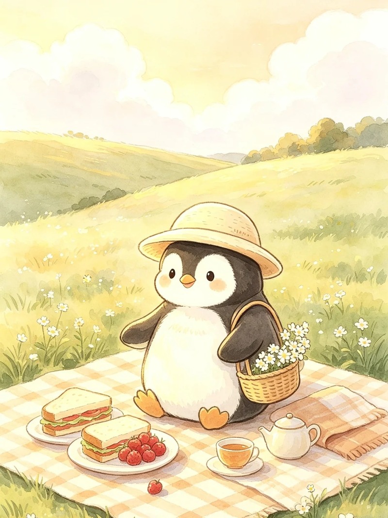 chim cánh cụt chibi 46