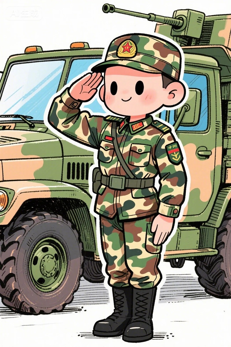chú bộ đội chibi 1