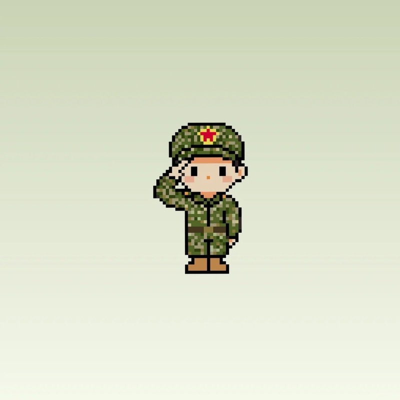 chú bộ đội chibi 14