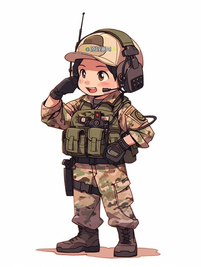 chú bộ đội chibi 18