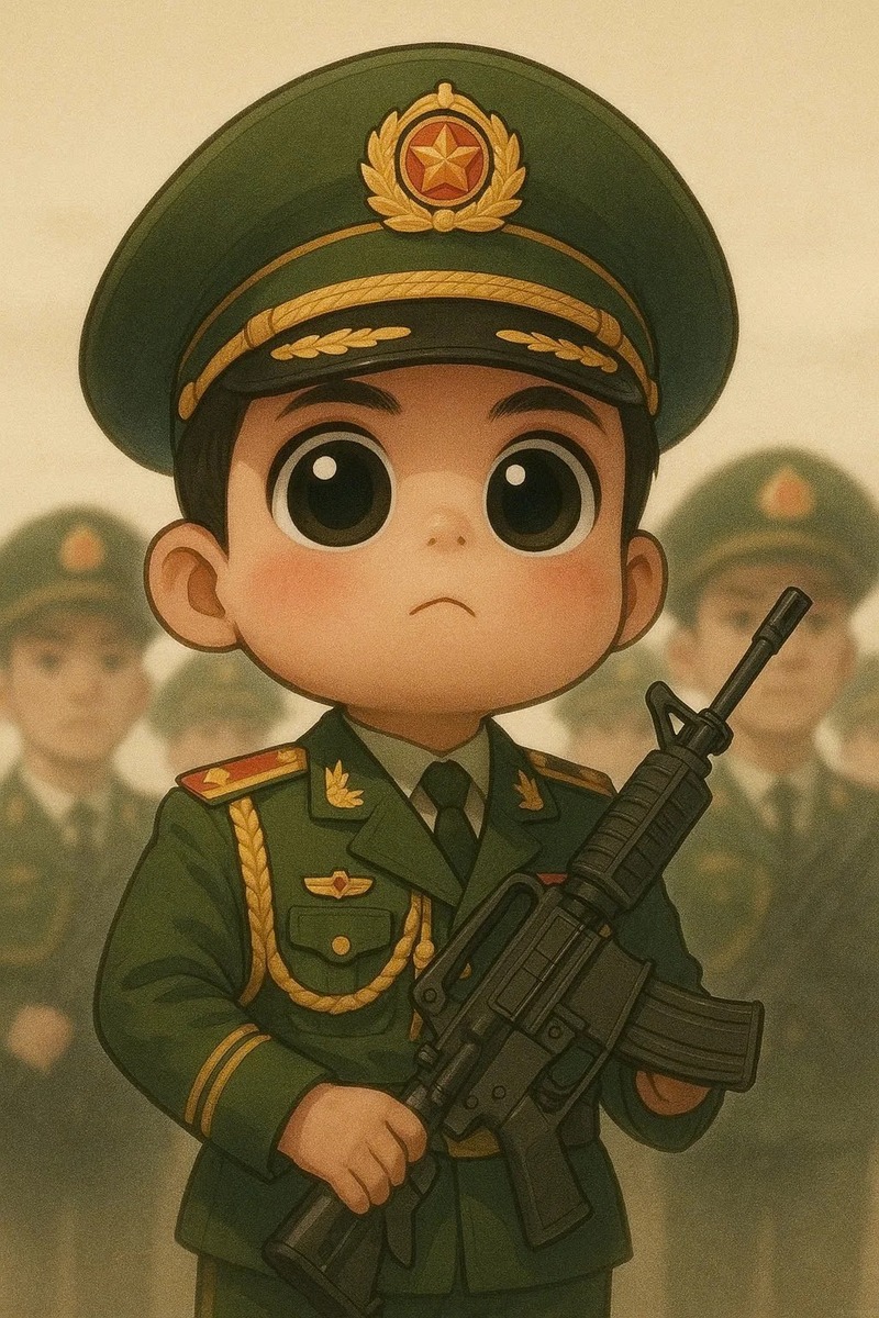 chú bộ đội chibi 25