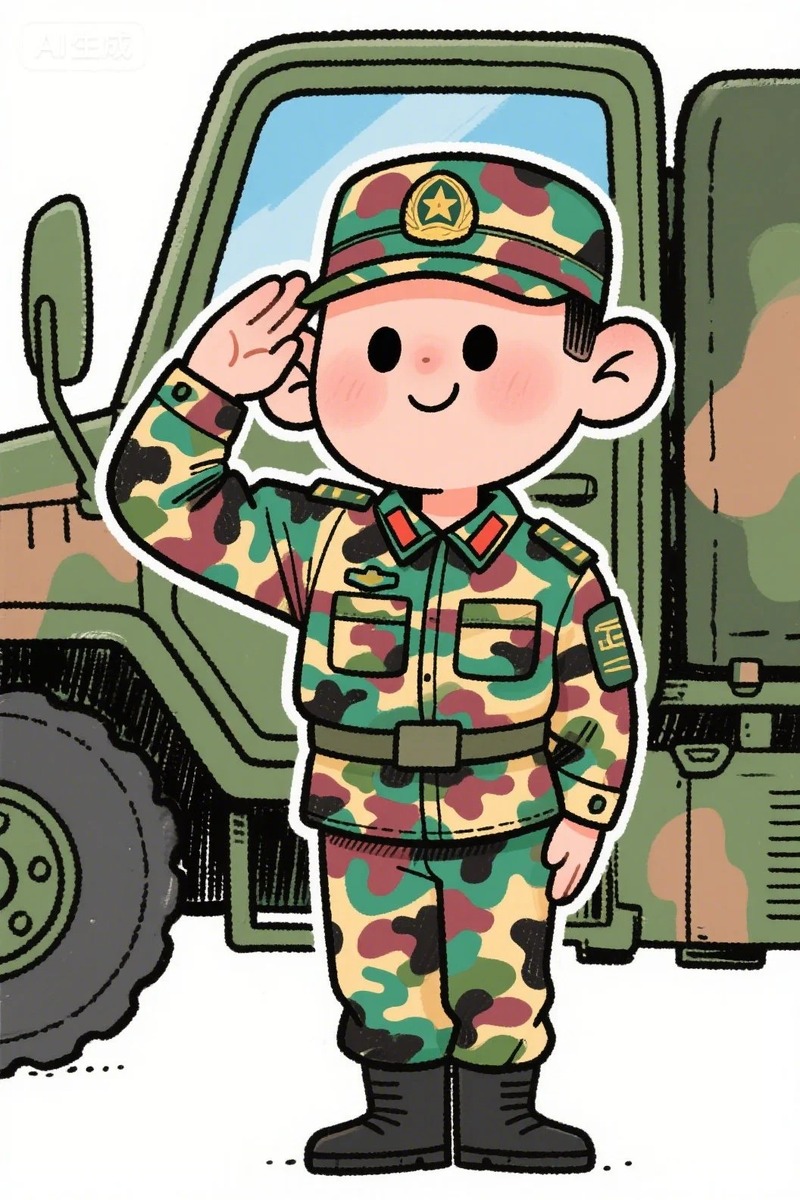 chú bộ đội chibi 34