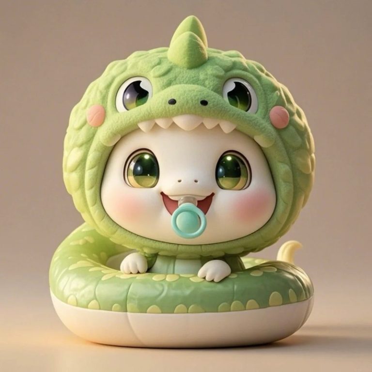 con rắn chibi