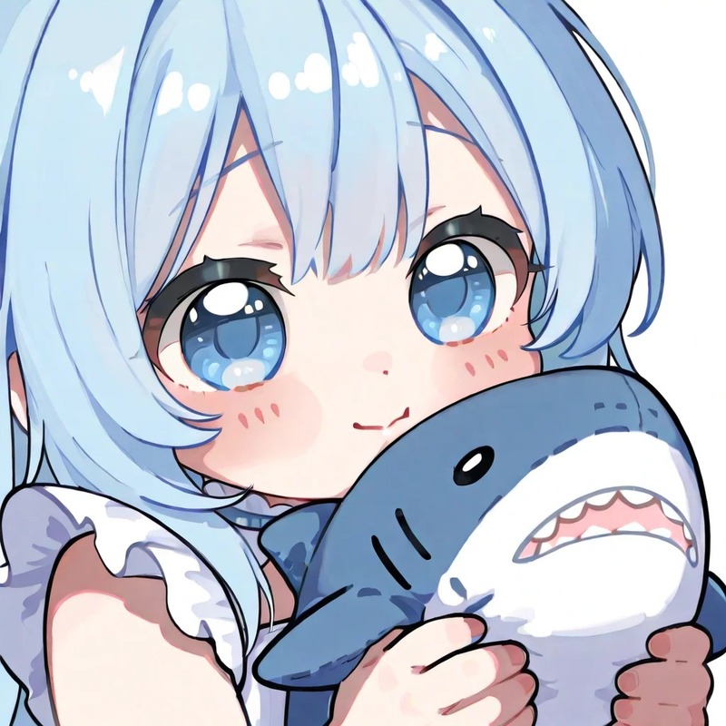 cute hình cá mập chibi 18