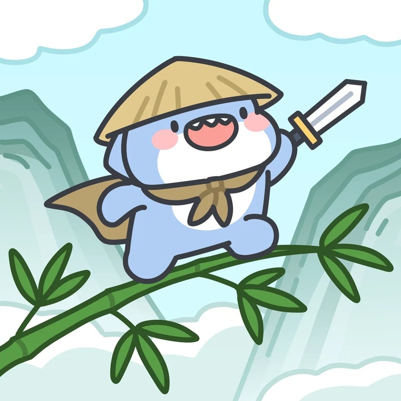 cute hình cá mập chibi 21