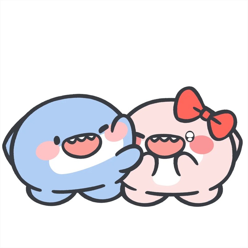 cute hình cá mập chibi 5