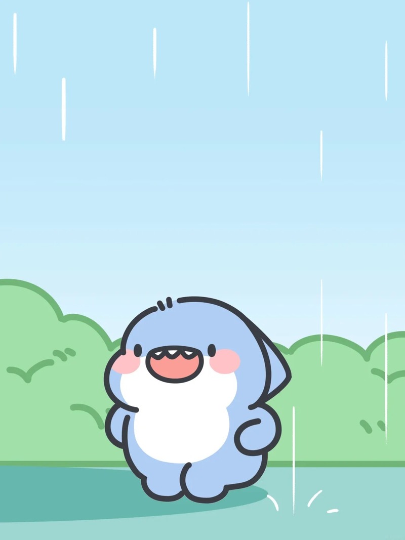 cute hình cá mập chibi 8