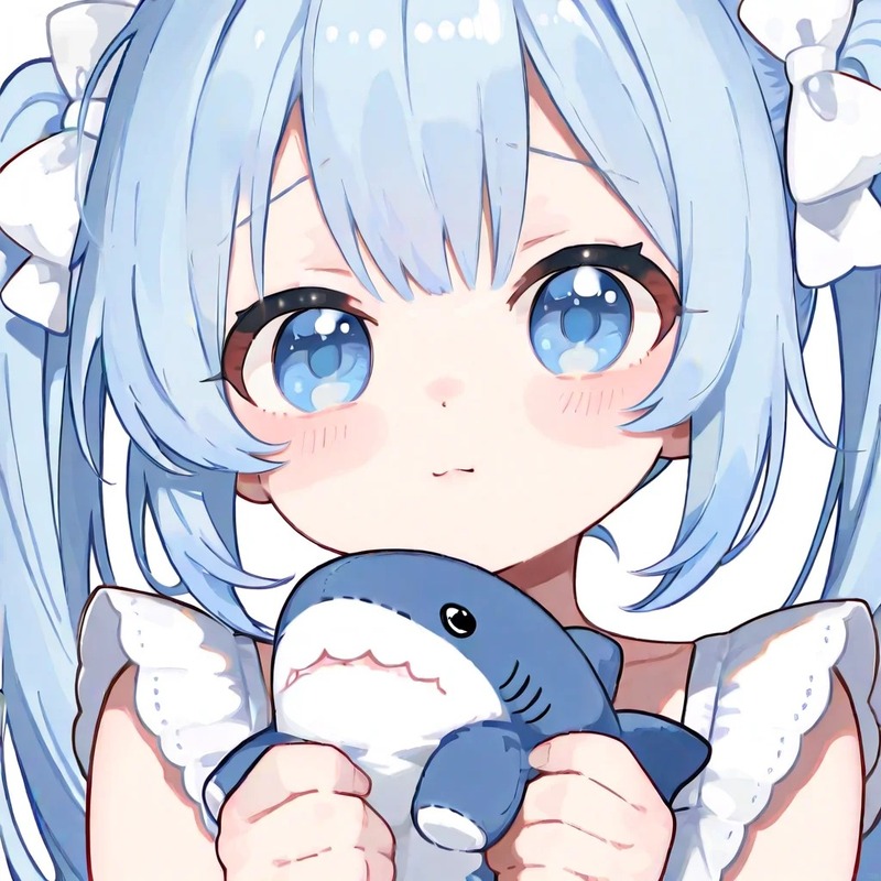 cute hình cá mập chibi 9
