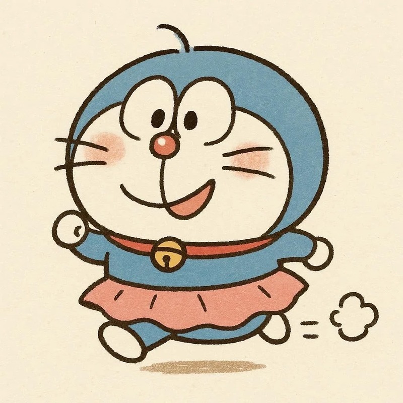 dễ thương doremon cute chibi 14