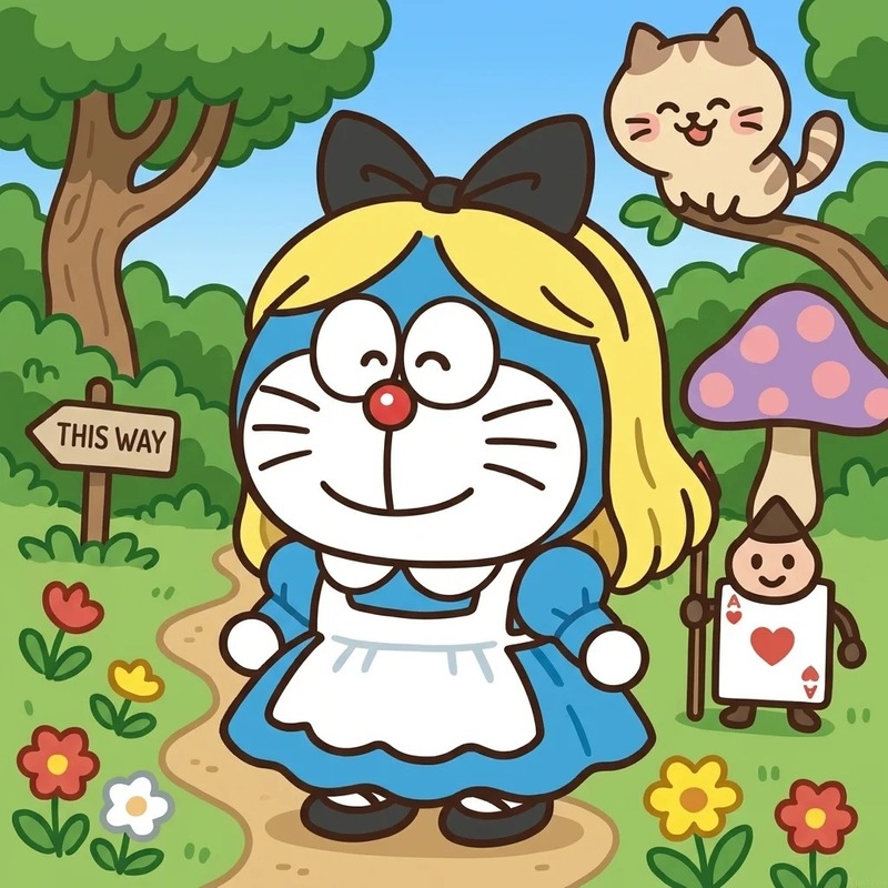 dễ thương doremon cute chibi 43