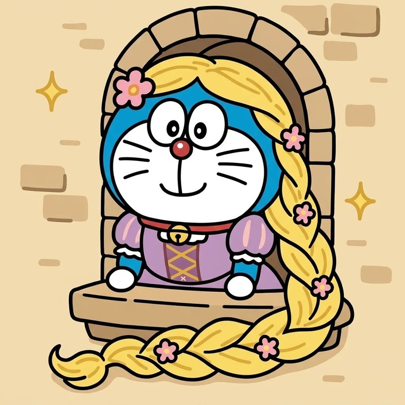 dễ thương doremon cute chibi 46