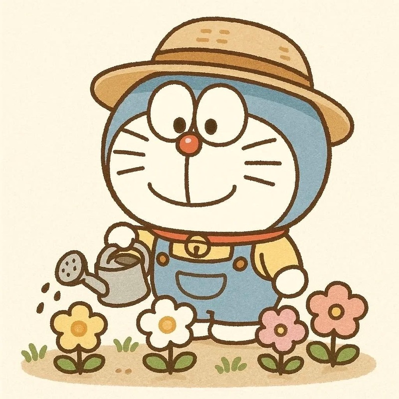 dễ thương doremon cute chibi 49