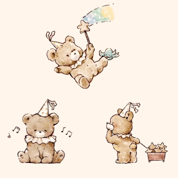 dễ thương gấu chibi cute 5