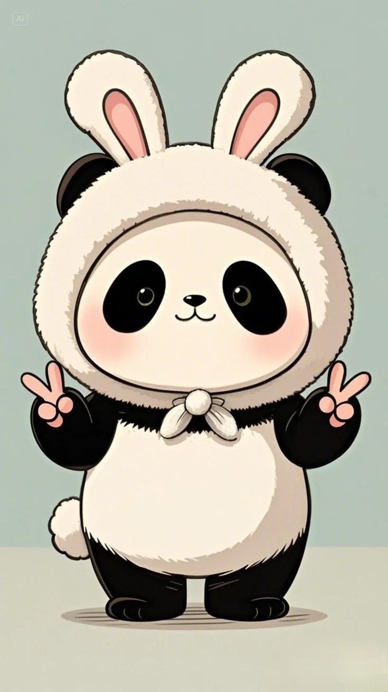 gấu trúc chibi cute 14