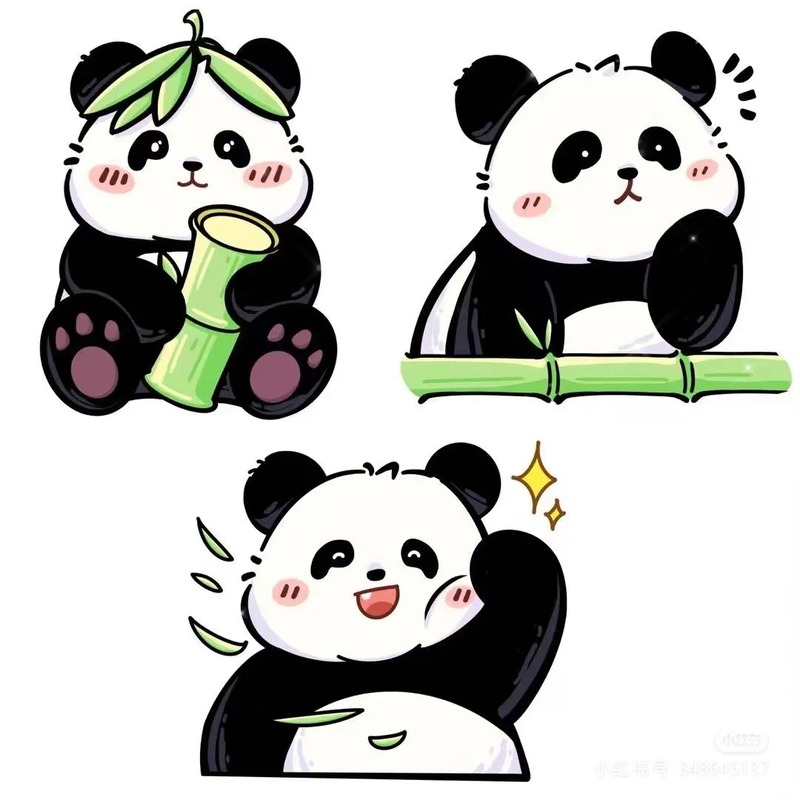 gấu trúc chibi cute 17