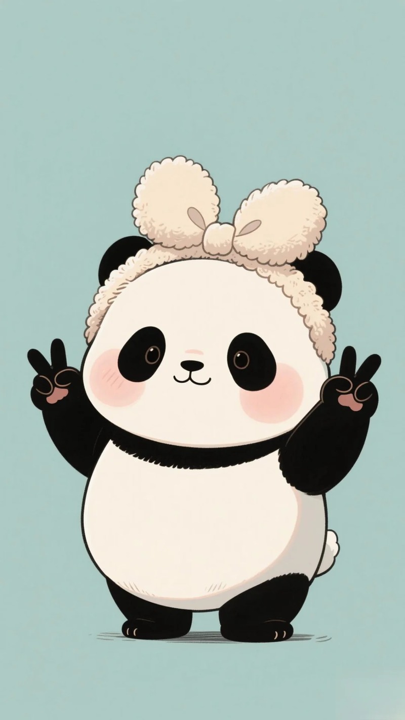 gấu trúc chibi cute 2