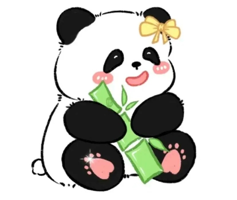 gấu trúc chibi cute 25