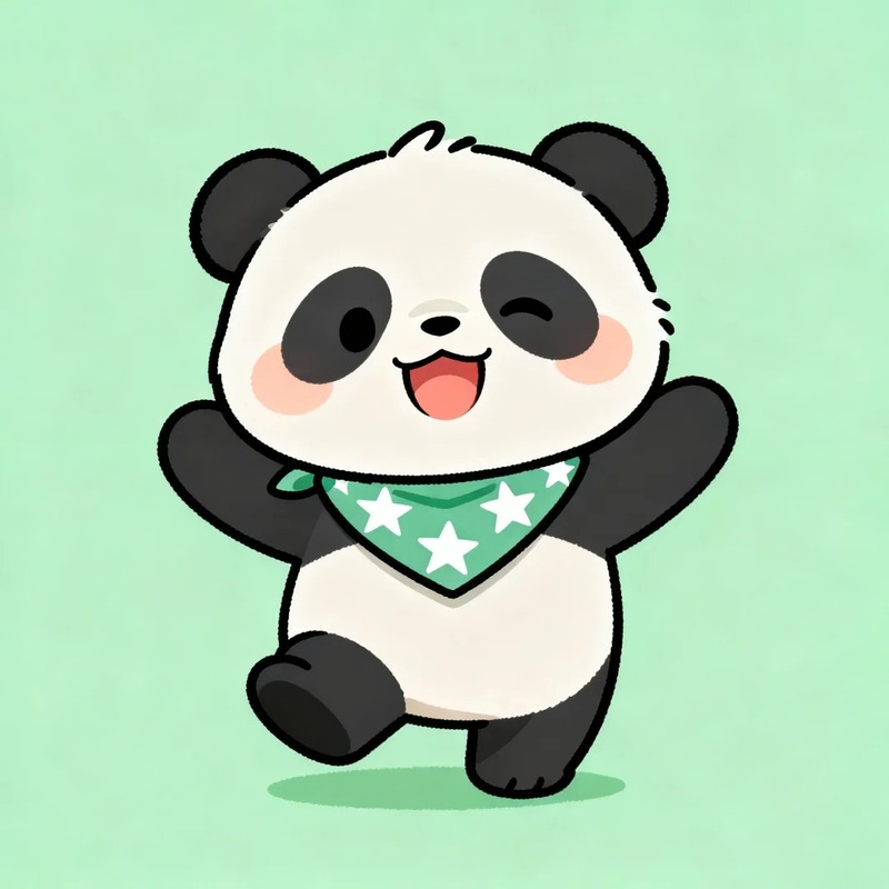 gấu trúc chibi cute 26