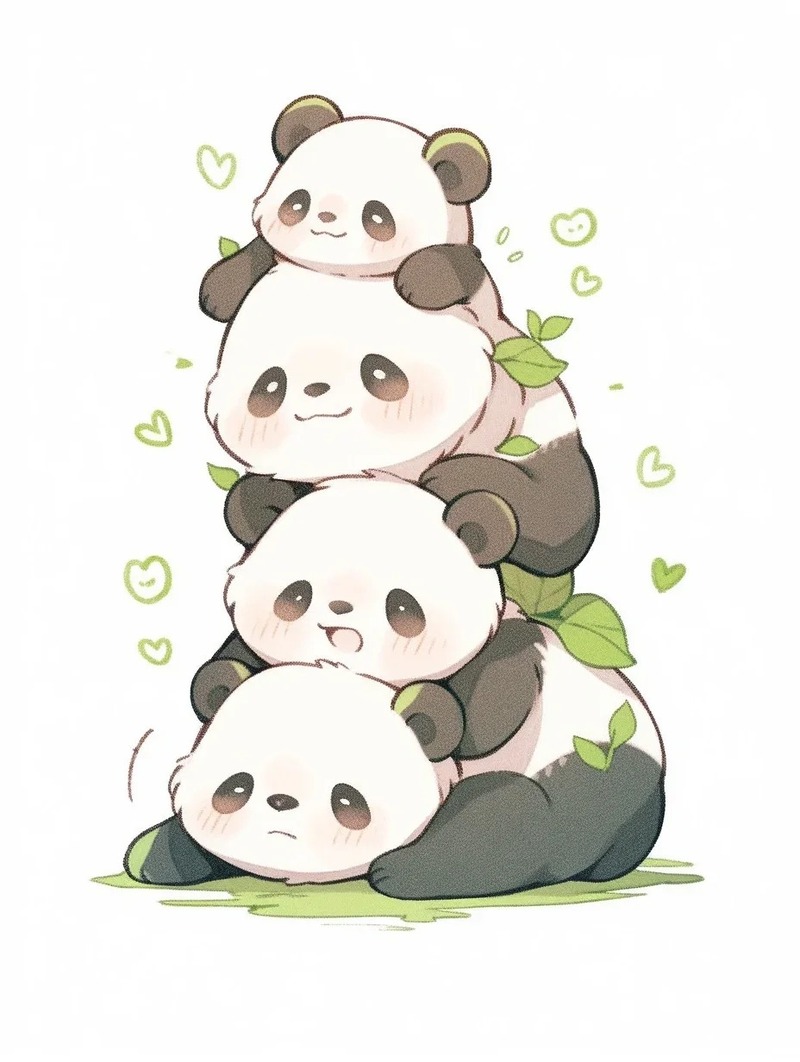 gấu trúc chibi cute 28