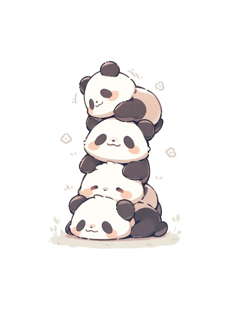 gấu trúc chibi cute 40