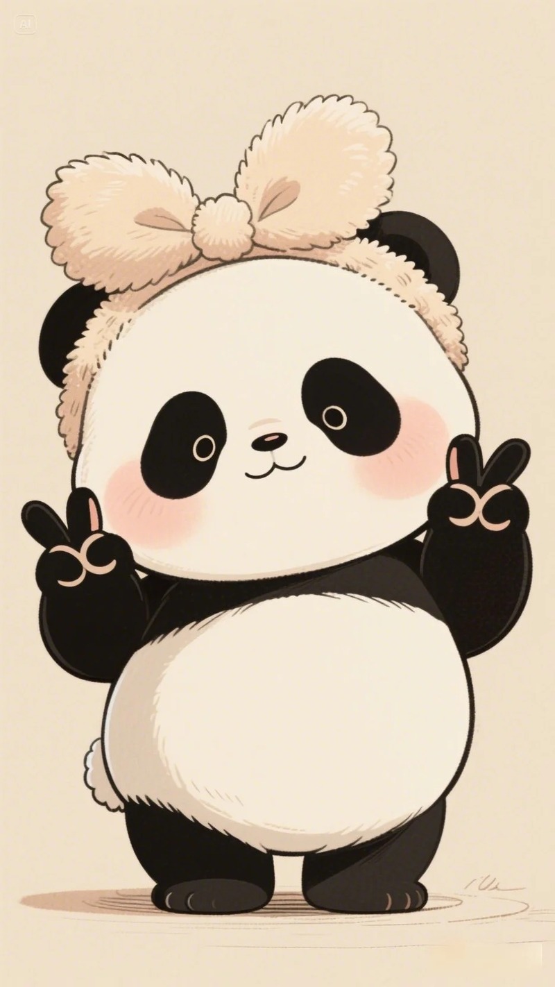 gấu trúc chibi cute 6