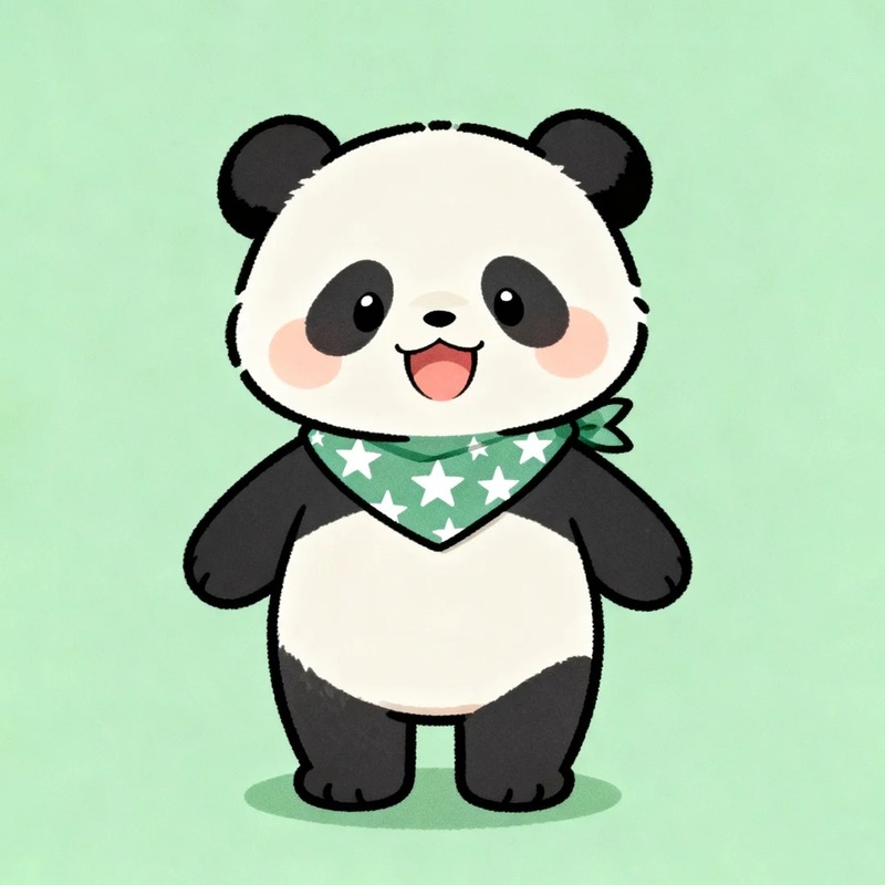 gấu trúc chibi cute 7