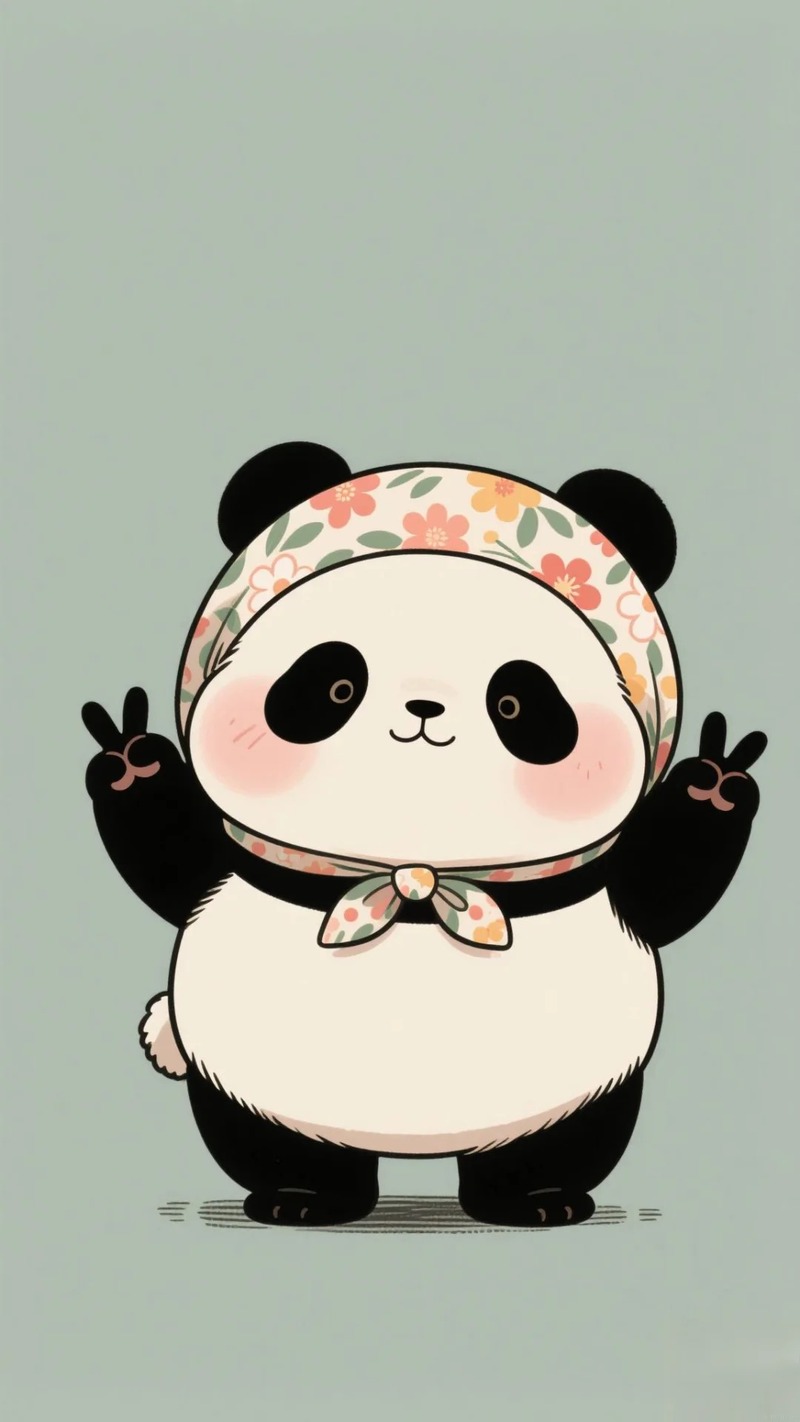 gấu trúc chibi cute 8