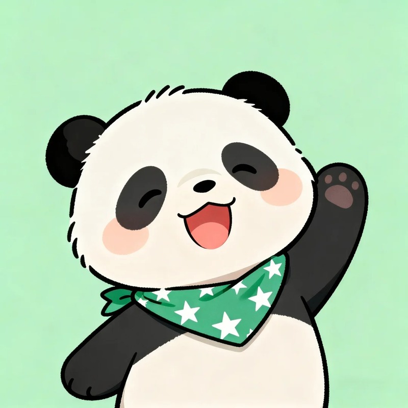 gấu trúc chibi cute 9