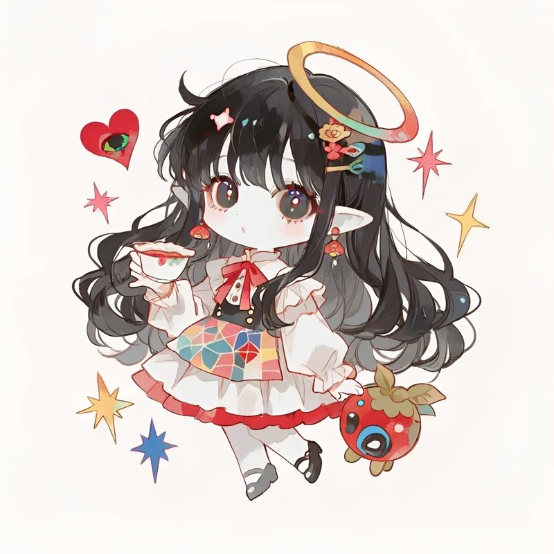 hình ảnh chibi nữ cute đơn giản 10