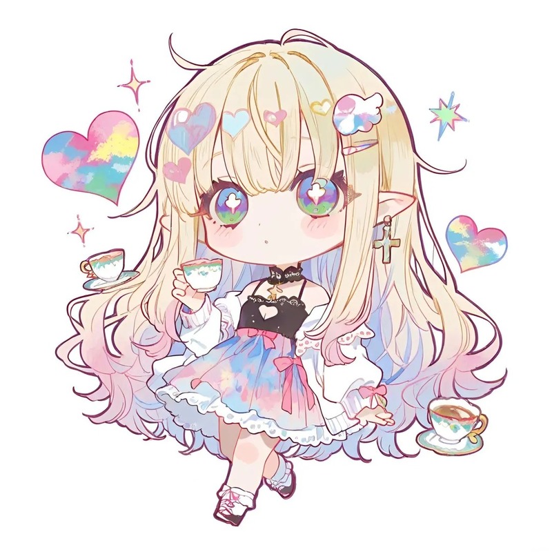 hình ảnh chibi nữ cute đơn giản 37