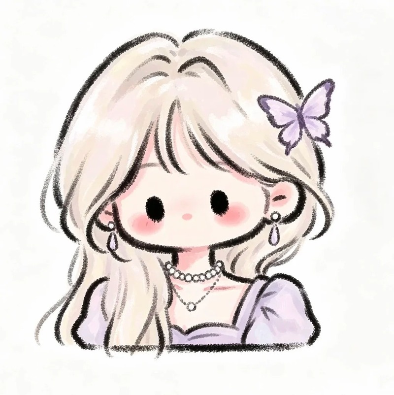 hình ảnh chibi nữ cute đơn giản 9