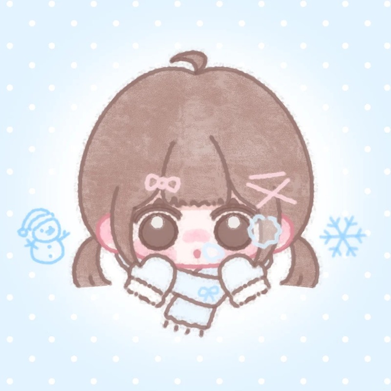 hình ảnh chibi nữ cute màu xanh dương 15