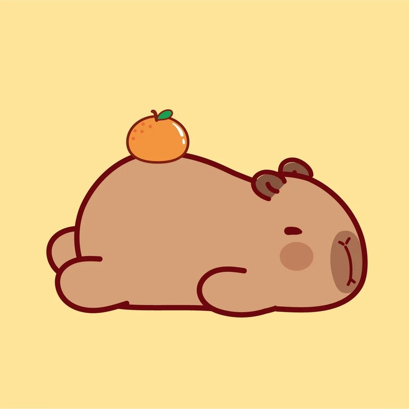 hình capybara chibi cute