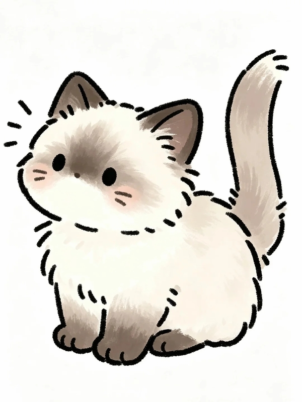 hình cute chibi mèo