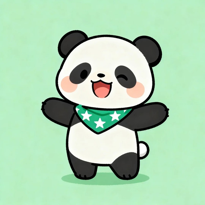 hình gấu trúc chibi cute