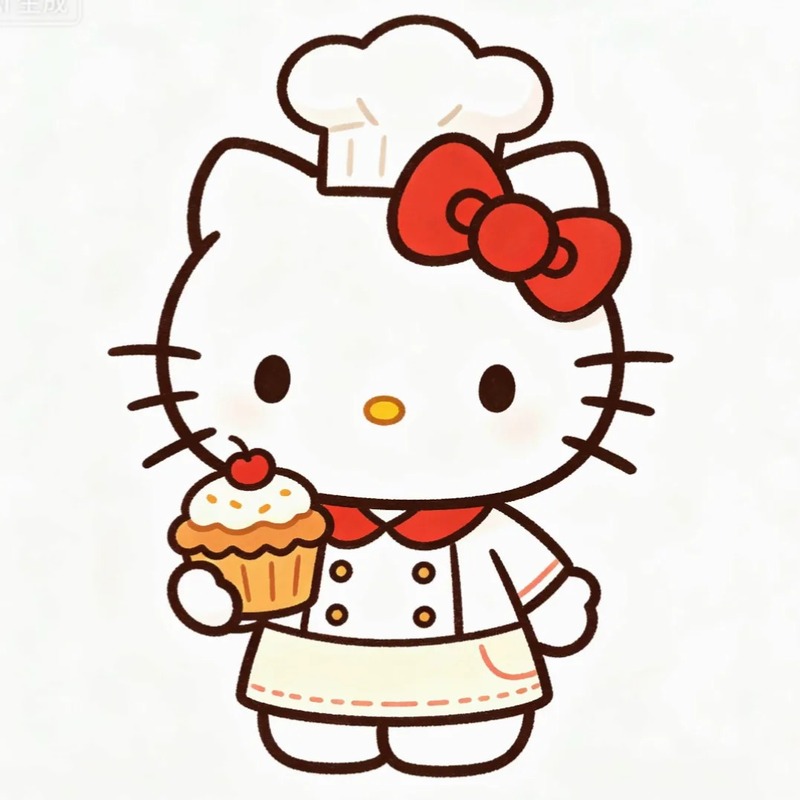 hình hello kitty chibi 1