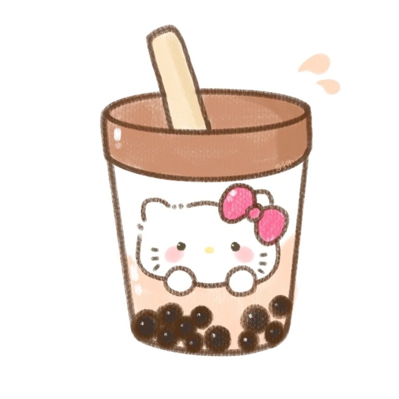 milk tea trà sữa chibi cute 11