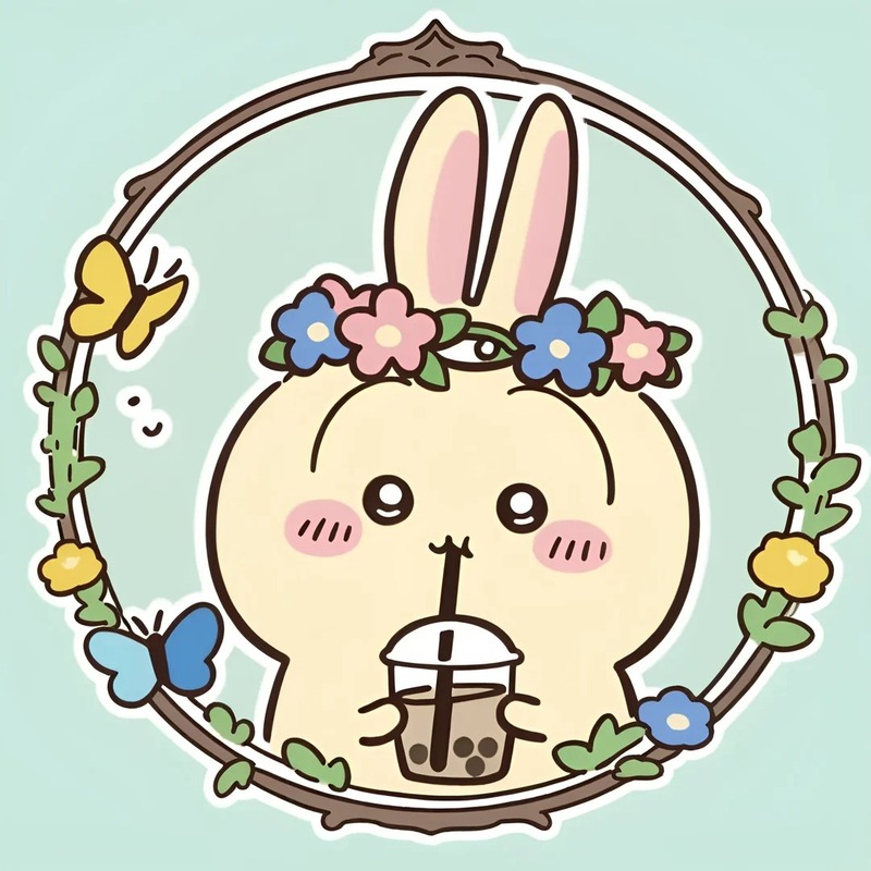 milk tea trà sữa chibi cute 13