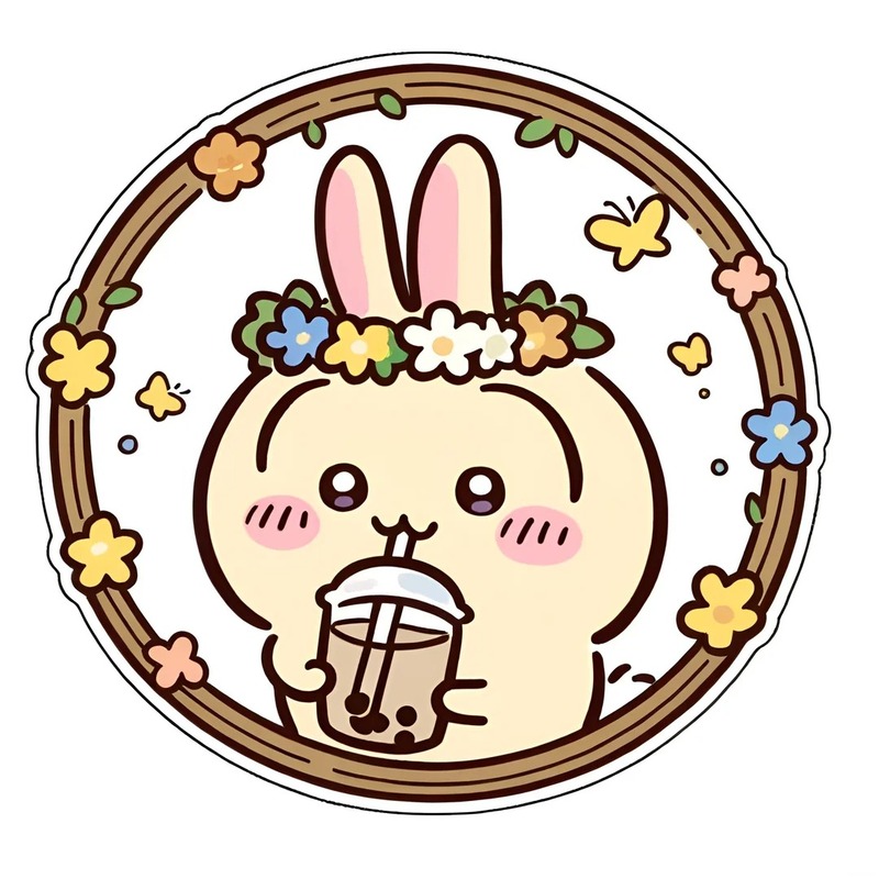 milk tea trà sữa chibi cute 14