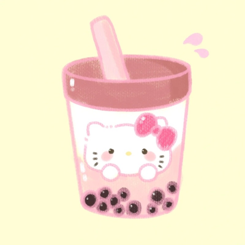 milk tea trà sữa chibi cute 19