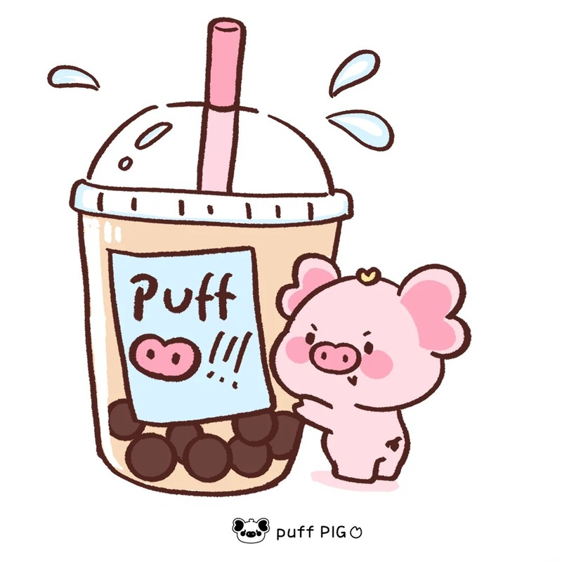 milk tea trà sữa chibi cute 3