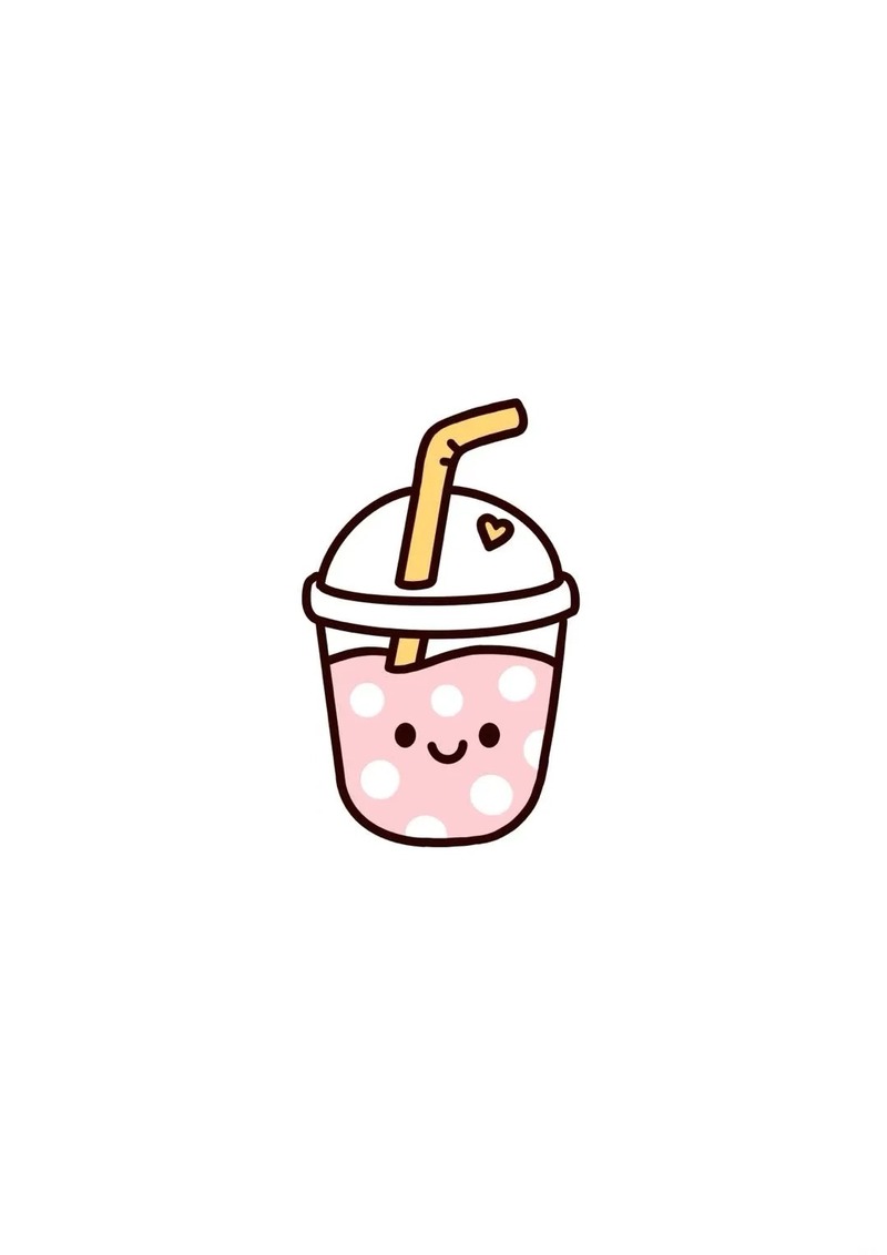 milk tea trà sữa chibi cute 32