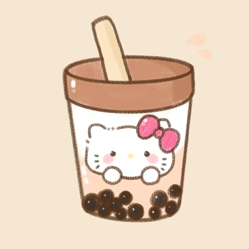 milk tea trà sữa chibi cute 33