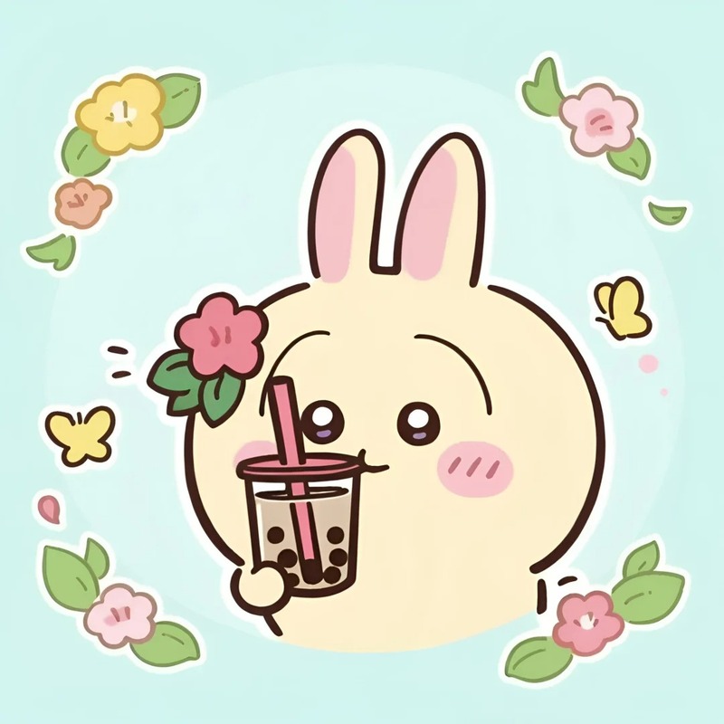 milk tea trà sữa chibi cute 34