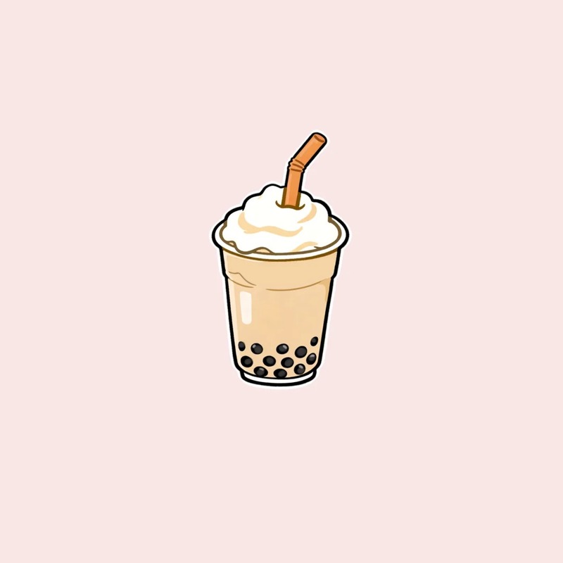 milk tea trà sữa chibi cute 36